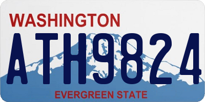 WA license plate ATH9824