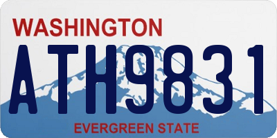 WA license plate ATH9831