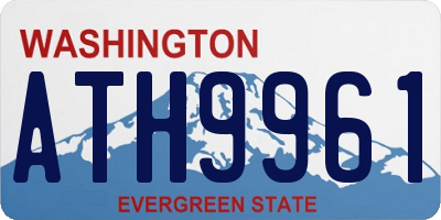 WA license plate ATH9961