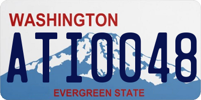 WA license plate ATI0048