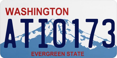 WA license plate ATI0173