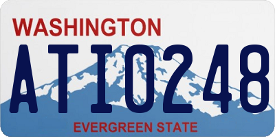 WA license plate ATI0248