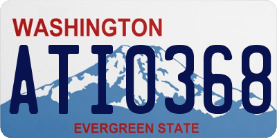 WA license plate ATI0368