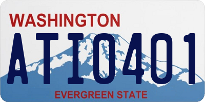 WA license plate ATI0401