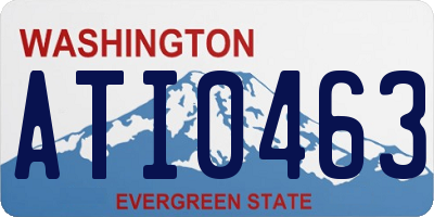 WA license plate ATI0463
