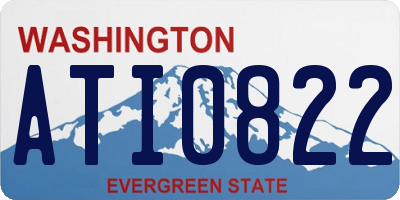 WA license plate ATI0822