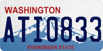 WA license plate ATI0833