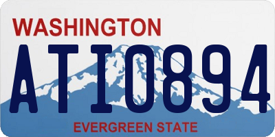 WA license plate ATI0894