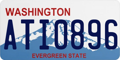 WA license plate ATI0896