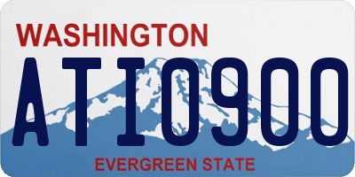 WA license plate ATI0900