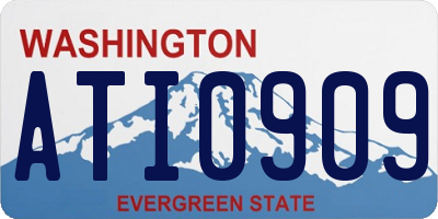 WA license plate ATI0909