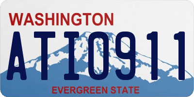 WA license plate ATI0911