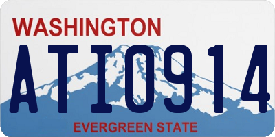 WA license plate ATI0914
