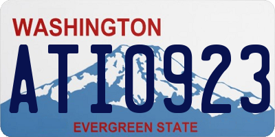 WA license plate ATI0923
