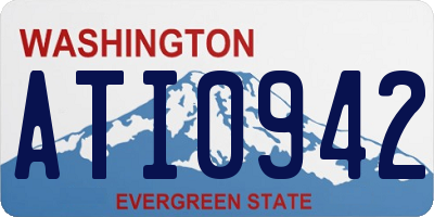 WA license plate ATI0942