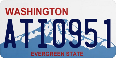 WA license plate ATI0951