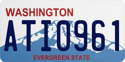 WA license plate ATI0961