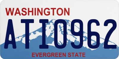 WA license plate ATI0962