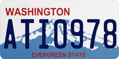 WA license plate ATI0978