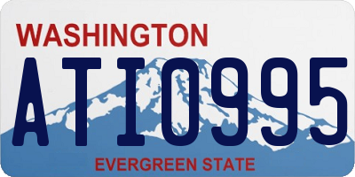 WA license plate ATI0995