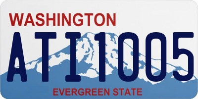 WA license plate ATI1005