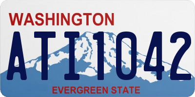 WA license plate ATI1042