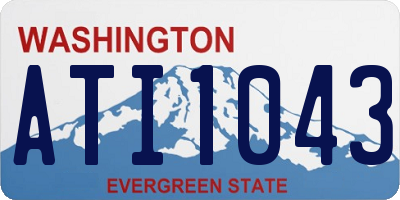 WA license plate ATI1043