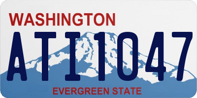 WA license plate ATI1047