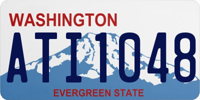 WA license plate ATI1048