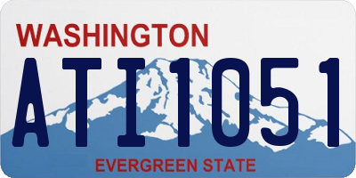 WA license plate ATI1051
