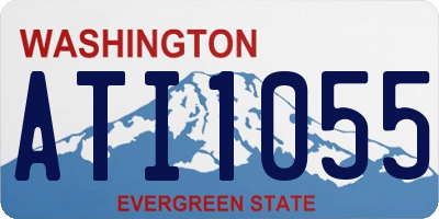 WA license plate ATI1055