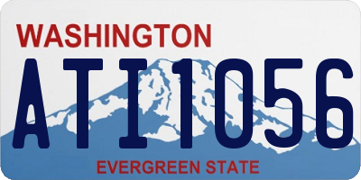 WA license plate ATI1056
