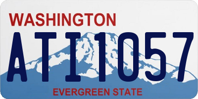 WA license plate ATI1057