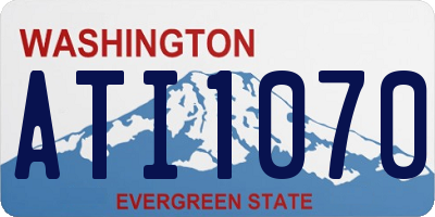 WA license plate ATI1070