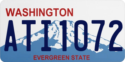 WA license plate ATI1072