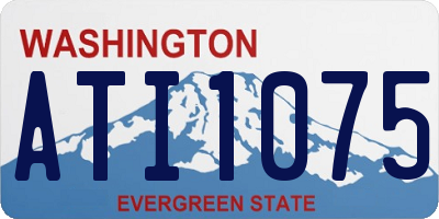 WA license plate ATI1075