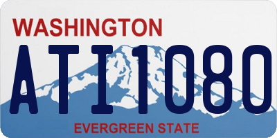 WA license plate ATI1080
