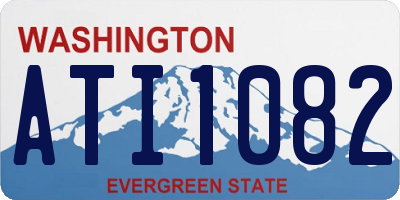 WA license plate ATI1082