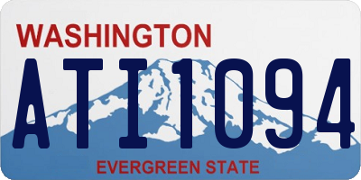 WA license plate ATI1094