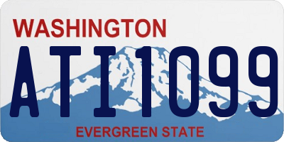 WA license plate ATI1099