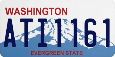 WA license plate ATI1161
