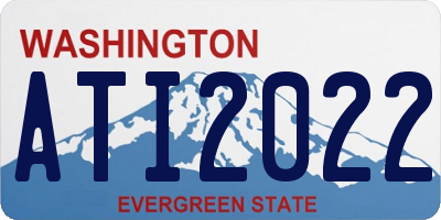 WA license plate ATI2022