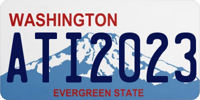 WA license plate ATI2023