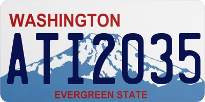WA license plate ATI2035