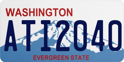 WA license plate ATI2040