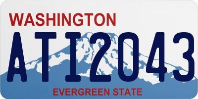 WA license plate ATI2043