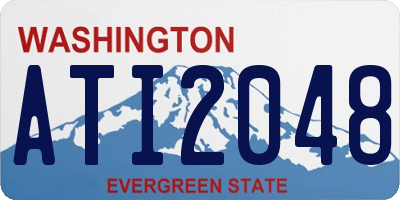 WA license plate ATI2048
