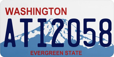 WA license plate ATI2058