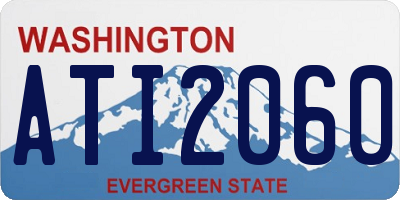 WA license plate ATI2060