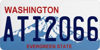WA license plate ATI2066